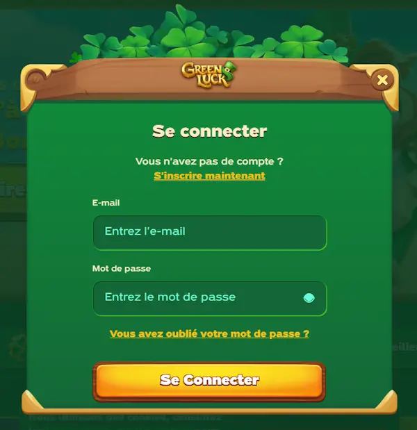 GreenLuck Casino login