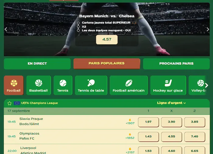 GreenLuck Jeux sport