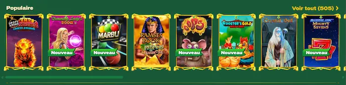 GreenLuck Jeux populaire